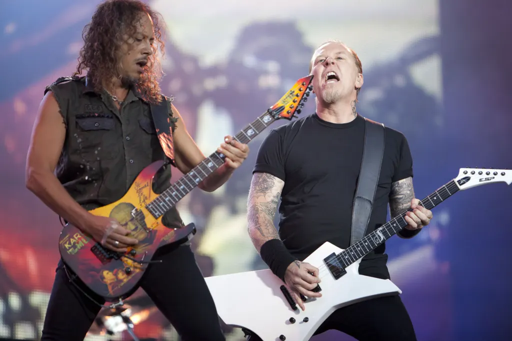 James Hetfield of Metallica performing at Sonisphere 2011